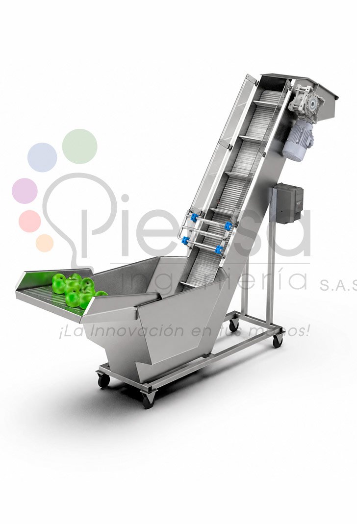 LAVADORA INDUSTRIAL Y ALIMENTADORA DE FRUTAS